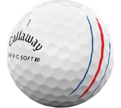 М'ячі для гольфу Callaway Erc Soft Triple Track 2023 12 шт, білі