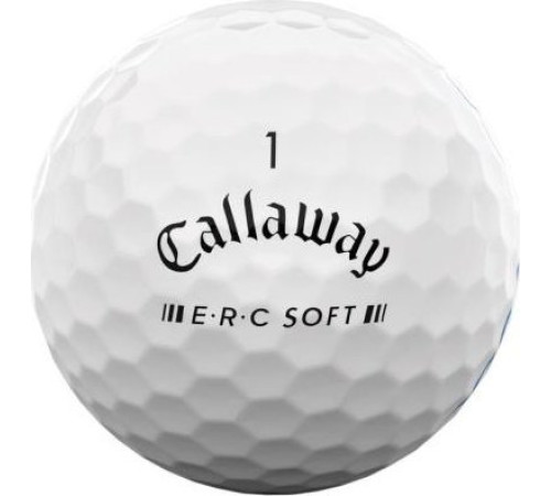 М'ячі для гольфу Callaway Erc Soft Triple Track 2023 12 шт, білі