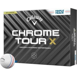 М'ячі для гольфу Callaway Chrome Tour X Triple Track 12 шт, білі
