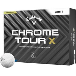 М'ячі для гольфу Callaway Chrome Tour X 12 шт, білі