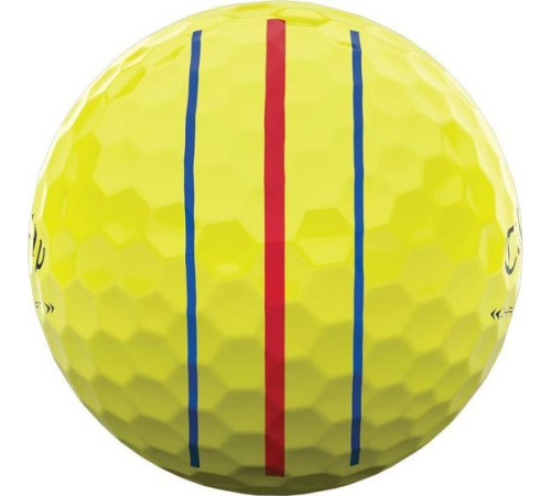 М'ячі для гольфу Callaway Chrome Soft X Triple Track 12 шт, жовті