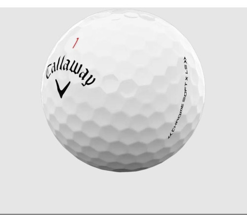 М'ячі для гольфу Callaway Chrome Soft X LS 12 шт, білі