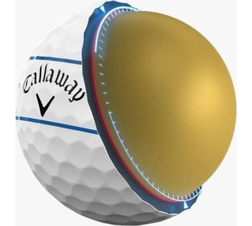 М'ячі для гольфу Callaway Chrome Tour Triple Track 12 шт, білі