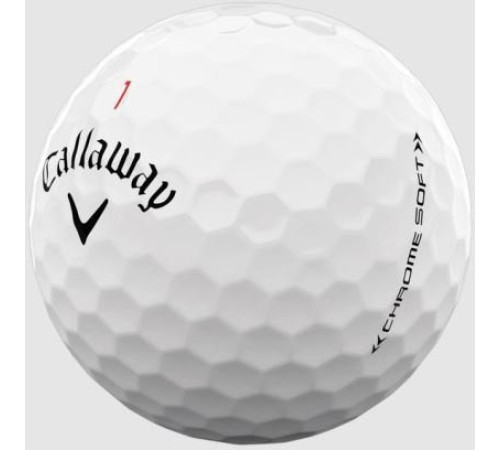 М'ячі для гольфу Callaway Chrome Soft 2022 3 шт, білі