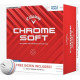 М'ячі для гольфу Callaway Chrome Soft Triple Track 2024 12 шт, білі