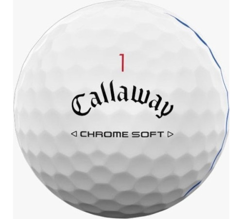 М'ячі для гольфу Callaway Chrome Soft Triple Track 2024 12 шт, білі