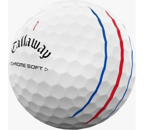 М'ячі для гольфу Callaway Chrome Soft Triple Track 2024 12 шт, білі
