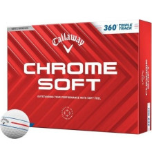 М'ячі для гольфу Callaway Chrome Soft Triple Track 2024 12 шт, білі