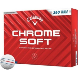 М'ячі для гольфу Callaway Chrome Soft 360 Triple Track 2024 12 шт, білі