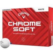 М'ячі для гольфу Callaway Chrome Soft 2024 12 шт, білі