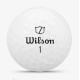 М'ячі для гольфу Wilson Duo Soft 2025 12 шт, білі