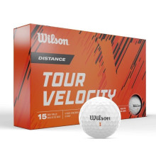 М'ячі для гольфу Wilson Tour Velocity Distance 15 шт, білі