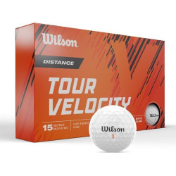М'ячі для гольфу Wilson Tour Velocity Distance 15 шт, білі