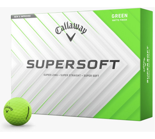 М'ячі для гольфу Callaway Supersoft 12 шт, зелений