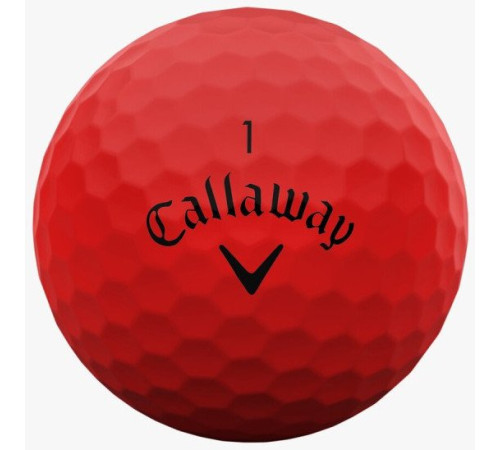 М'ячі для гольфу Callaway Supersoft 12 шт, червоний