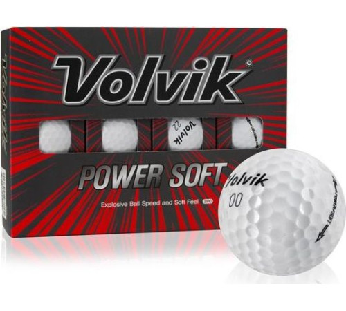 М'ячі для гольфу Volvik Power Soft 12 шт, білі