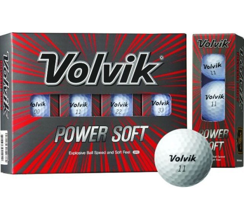 М'ячі для гольфу Volvik Power Soft 12 шт, білі