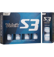 М'ячі для гольфу Volvik Tour S3 12 шт, білі