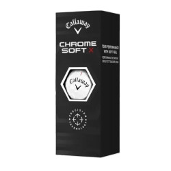 М'ячі для гольфу Callaway Chrome Soft X 3 шт, білі