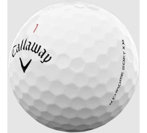 М'ячі для гольфу Callaway Chrome Soft X 3 шт, білі