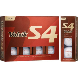 М'ячі для гольфу Volvik Tour S4 12 шт, білі