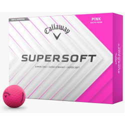 М'ячі для гольфу Callaway Supersoft 2025 12 шт, рожеві