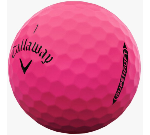 М'ячі для гольфу Callaway Supersoft 2025 12 шт, рожеві