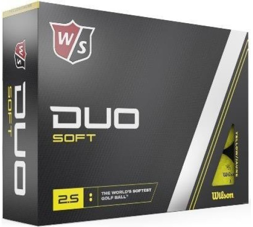 М'ячі для гольфу Wilson Staff Duo Soft 12 шт, жовті М'ячі для гольфу Wilson Staff Duo Soft 12 шт, жовті