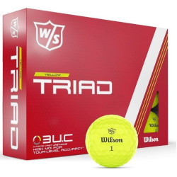 М'ячі для гольфу Wilson Staff TRIAD 12 шт, жовті