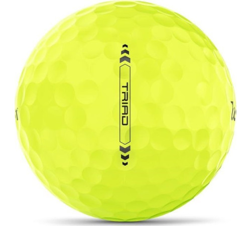 М'ячі для гольфу Wilson Staff TRIAD 12 шт, жовті М'ячі для гольфу Wilson Staff TRIAD 12 шт, жовті