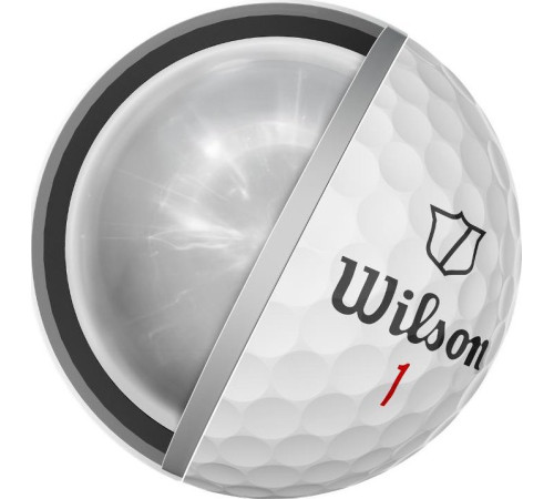 М'ячі для гольфу Wilson Staff Model X 12 шт, білі М'ячі для гольфу Wilson Staff Model X 12 шт, білі