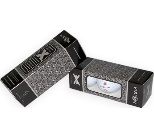 М'ячі для гольфу Vision PRO-TOUR X * WJB 12 шт, біло-червоний