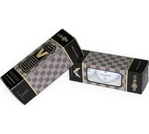 М'ячі для гольфу Vision PRO-TOUR X * WJB 12 шт, біло-зелені