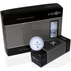 М'ячі для гольфу Vision PRO-TOUR X * WJB 12 шт, біло-сині