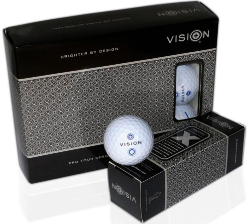 М'ячі для гольфу Vision PRO-TOUR X * WJB 12 шт, біло-сині