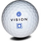 М'ячі для гольфу Vision PRO-TOUR X * WJB 12 шт, біло-сині