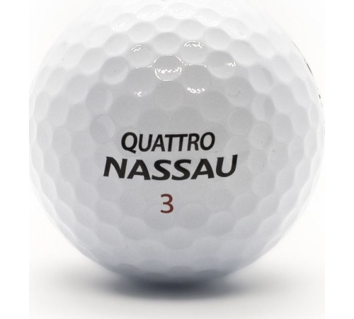 М'ячі для гольфу Nassau Quattro 12 шт, білі