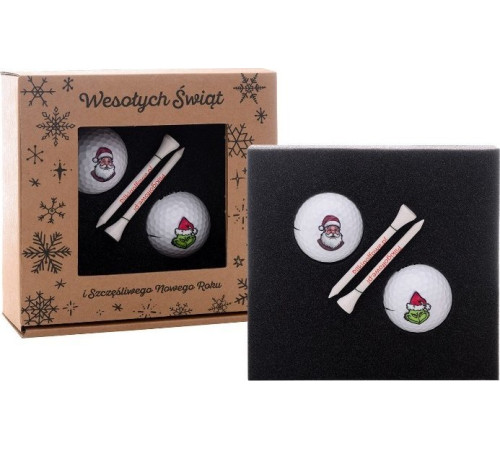 М'ячі для гольфу Nassau Merry Christmas 2 шт, білі