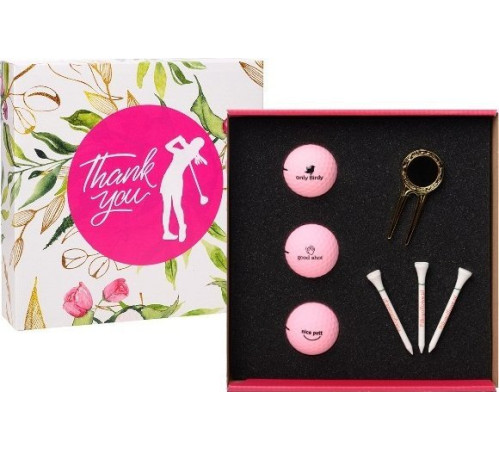 М'ячі для гольфу Toma Thank You Ladies Pack 3 шт, рожеві