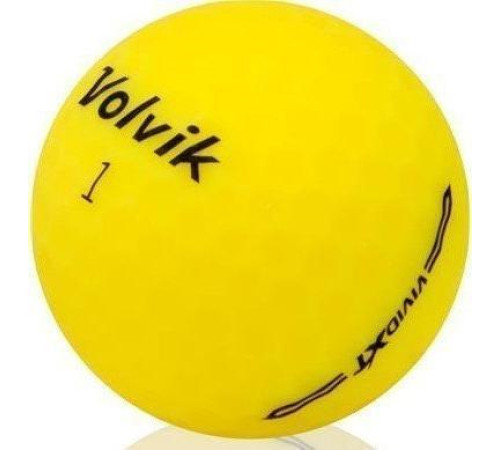 М'ячі для гольфу Volvik Vivid XT 12 шт, жовті М'ячі для гольфу Volvik Vivid XT 12 шт, жовті