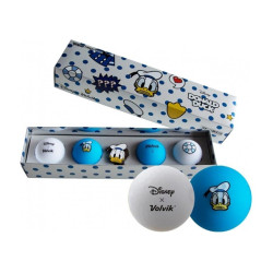 М'ячі для гольфу Volvik Disney Donald 4 шт, блакитно-сірі