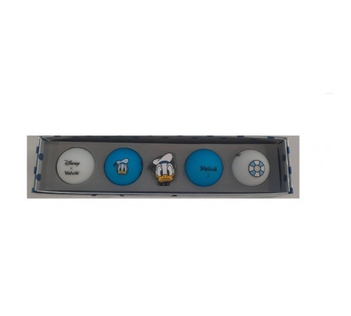 М'ячі для гольфу Volvik Disney Donald 4 шт, блакитно-сірі М'ячі для гольфу Volvik Disney Donald 4 шт, блакитно-сірі