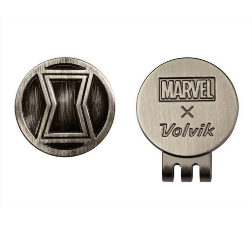 М'ячі для гольфу Volvik Marvel BLACK WIDOW 4 шт, чорно-сірі М'ячі для гольфу Volvik Marvel BLACK WIDOW 4 шт, чорно-сірі