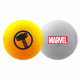 М'ячі для гольфу Volvik Marvel Thor 4 шт, сіро-жовті