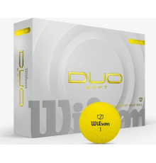 М'ячі для гольфу Wilson Duo Soft 2025 12 шт, жовті