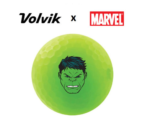 М'ячі для гольфу Volvik Marvel Hulk 4 шт, зелено-фіолетові М'ячі для гольфу Volvik Marvel Hulk 4 шт, зелено-фіолетові