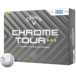 М'ячі для гольфу Callaway Chrome Tour Triple Diamond Track 2025 12 шт, білі