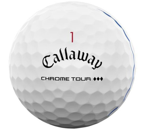 М'ячі для гольфу Callaway Chrome Tour Triple Diamond 2025 12 шт, білі