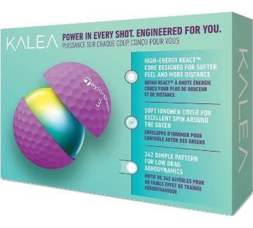 М'ячі для гольфу Taylor Made Kalea 2022 12 шт, фіолетові