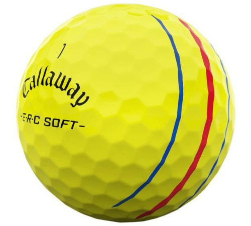 М'ячі для гольфу Callaway ERC Soft 2025 12 шт, жовті